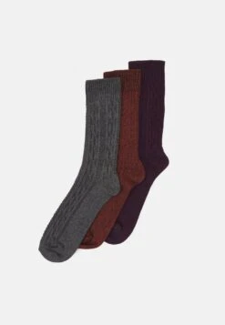 Pier One 3PACK - Socken - Dark Green/orange/bordeaux -Pier One Verkaufsgeschäft 1189c863a8cb47e6809f3af9086f140f 1