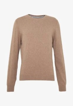 Pier One BASIC CREWNECK - Strickpullover - Mottled Beige -Pier One Verkaufsgeschäft 188b4f92241a4ee38833f970cf37df24