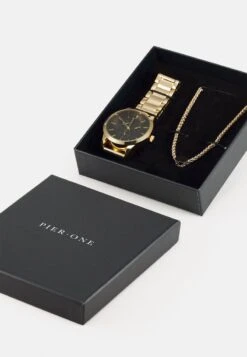 Pier One SET - Uhr - Gold-coloured -Pier One Verkaufsgeschäft 259314e335c54499a18a1d7bf0eb6f1e