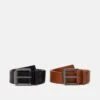 Pier One 2 PACK UNISEX - Gürtel - Black/cognac -Pier One Verkaufsgeschäft 2f8356d00e94424e9b370f49a86d96f0