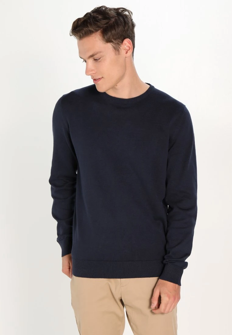 Pier One BASIC CREWNECK - Strickpullover - Dark Blue 8 Pier One BASIC CREWNECK - Strickpullover - Dark Blue – Bild 6