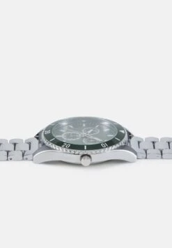 Pier One UNISEX - Uhr - Silver-coloured/green -Pier One Verkaufsgeschäft 3868a74b129c47a4a44c8eaf55047ceb