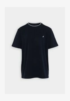 Pier One PIQUE EMBRO DETAIL - T-Shirt Basic - Dark Blue -Pier One Verkaufsgeschäft 42011c2329114be1b7c169ea41330b3a 1