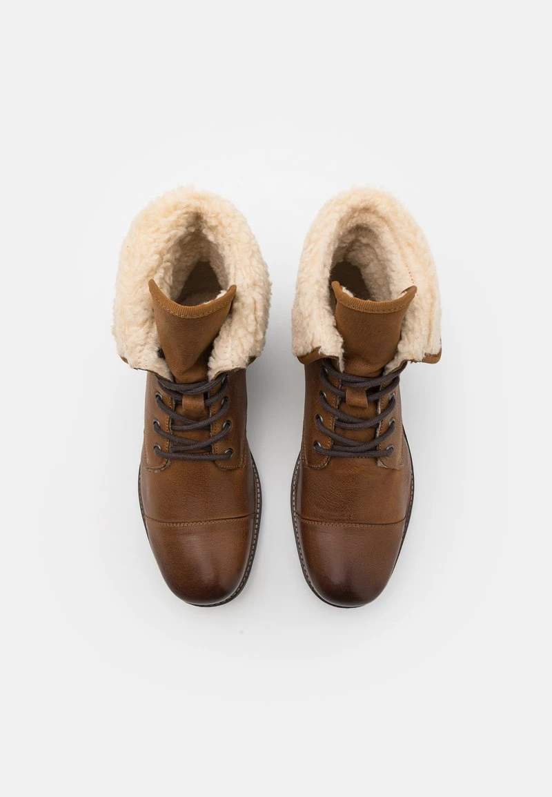 Pier One LEATHER - Schnürstiefelette - Camel 5 Pier One LEATHER - Schnürstiefelette - Camel – Bild 4