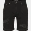 Pier One Jeans Shorts - Black -Pier One Verkaufsgeschäft 6a5f776f052149fab21c0f7a06b3f55c