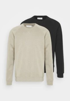 Pier One 2 PACK - Sweatshirt - Tan/black -Pier One Verkaufsgeschäft 6a7cffa918a047328320e3fd00079391