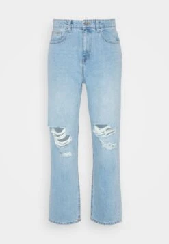 Pier One DISTRESS ON KNEES - Jeans Relaxed Fit - Light Blue Denim -Pier One Verkaufsgeschäft 6c561d8272b94404a72faaf104617fd2