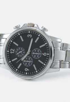 Pier One UNISEX - Uhr - Silver-coloured/black -Pier One Verkaufsgeschäft 74a3ccc1c5ec4cf19b661e26058a743f