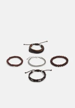 Pier One 5PACK - Armband - Brown, Silver-coloured -Pier One Verkaufsgeschäft 78101c85fdfe4c56bc39b936707e5c84 1