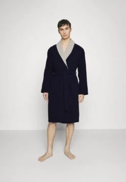 Pier One SHAWL TOWEL BATHROBE - Bademantel - Dark Blue -Pier One Verkaufsgeschäft 7c83eaf5bba84c4aad1bbccb5c7fc5da