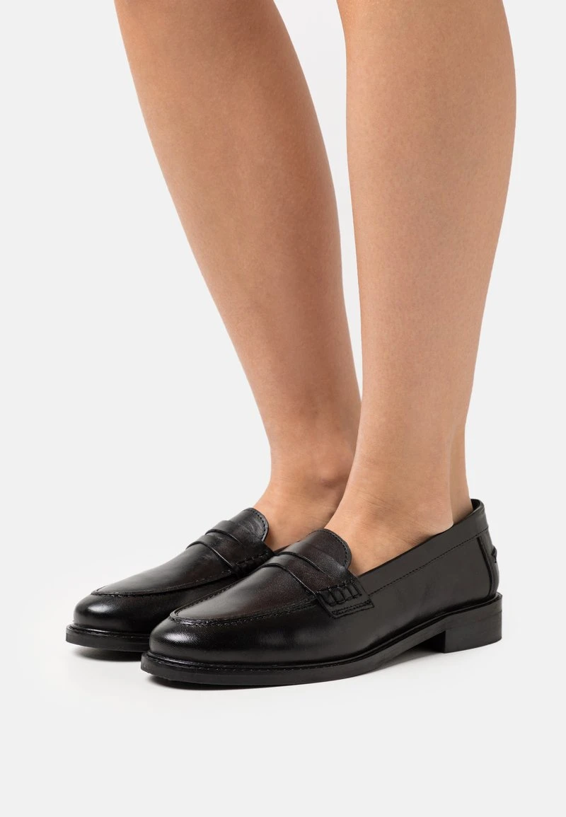 Pier One LEATHER - Slipper - Black 3 Pier One LEATHER - Slipper - Black