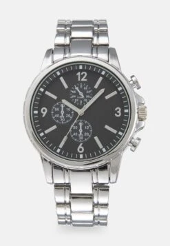 Pier One UNISEX - Uhr - Silver-coloured/black -Pier One Verkaufsgeschäft 8aeb2a979ab44369a9f7a84cbc0dedd4 1