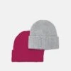 Pier One UNISEX 2 PACK - Mütze - Red/grey -Pier One Verkaufsgeschäft 974eebccedc348d4971691706216c905