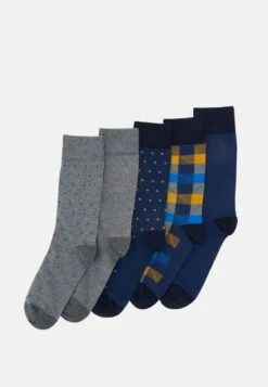 Pier One 5 PACK - Socken - Yellow/dark Blue/grey -Pier One Verkaufsgeschäft b007253874864f13810eb266ab954999 1