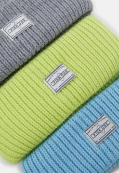 Pier One UNISEX 3 PACK - Mütze - Grey, Neon Green, Light Blue -Pier One Verkaufsgeschäft b7e517f5f9984a9f84a01c2fea84a466