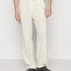 Pier One DRAWCORD TROUSERS - Stoffhose - Off-white -Pier One Verkaufsgeschäft b95eb718ba79473385a4a0d44aaaf9c3
