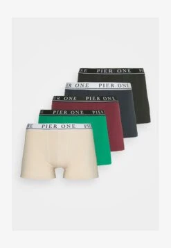 Pier One 5 PACK - Panties - Beige/green/bordeaux -Pier One Verkaufsgeschäft bc7bad60932445cabd41ffd20695bb0b