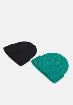 Pier One UNISEX 2 PACK - Mütze - Black/green -Pier One Verkaufsgeschäft d824f072cba248aa8a5dd0079b23dc7c