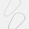 Pier One UNISEX 2 PACK - Halskette - Silver-coloured 2 Pier One UNISEX 2 PACK - Halskette - Silver-coloured -Pier One Verkaufsgeschäft dc536fad5c54433bbebbb500401f9c06 1