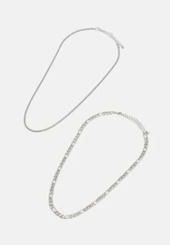 Pier One UNISEX 2 PACK - Halskette - Silver-coloured -Pier One Verkaufsgeschäft dc536fad5c54433bbebbb500401f9c06 2