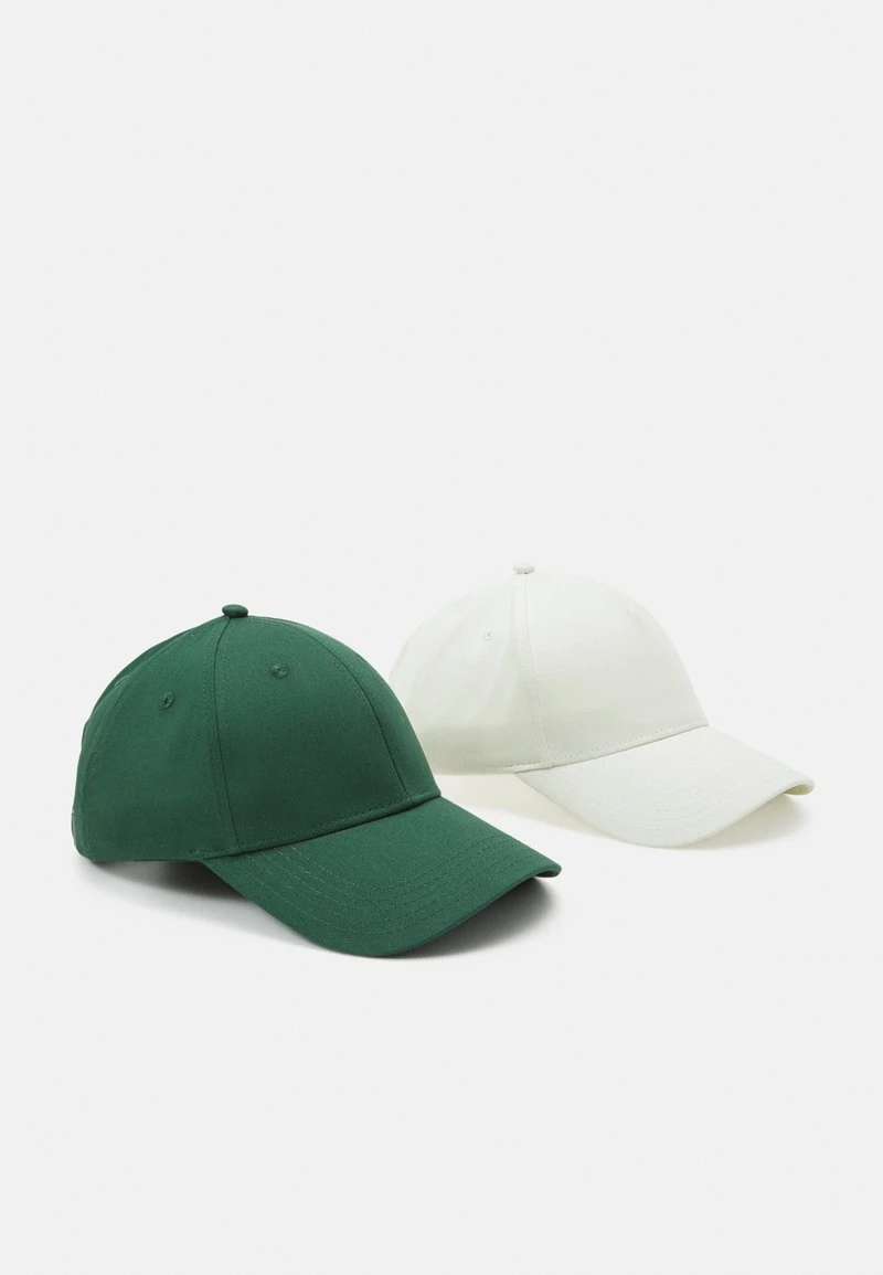 Pier One UNISEX 2 PACK - Cap - Green/off White 3 Pier One UNISEX 2 PACK - Cap - Green/off White