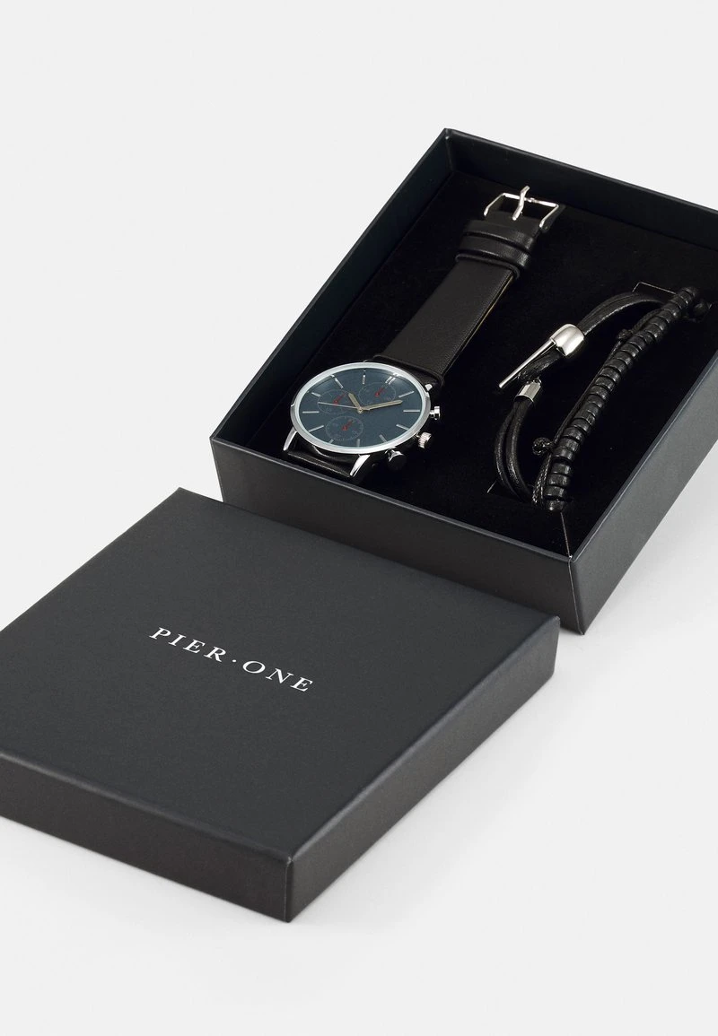 Pier One SET - Uhr - Black 7 Pier One SET - Uhr - Black – Bild 5