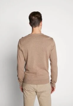 Pier One BASIC CREWNECK - Strickpullover - Mottled Beige -Pier One Verkaufsgeschäft e45875b79af34307b546bc88a1571a7e