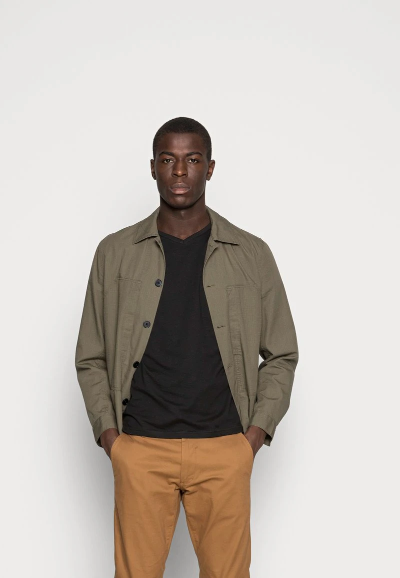 Pier One 5 PACK - T-Shirt Basic - White/blue/black 3 Pier One 5 PACK - T-Shirt Basic - White/blue/black