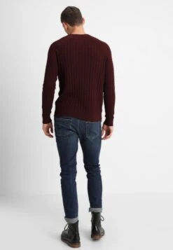 Pier One Strickpullover - Mottled Bordeaux -Pier One Verkaufsgeschäft fc1817f3db34423ca2bcccf59d46c923