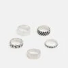 Pier One 5 PACK - Ring - Silver-coloured -Pier One Verkaufsgeschäft fc3926f0e1e341beb8f9300523b0deb6