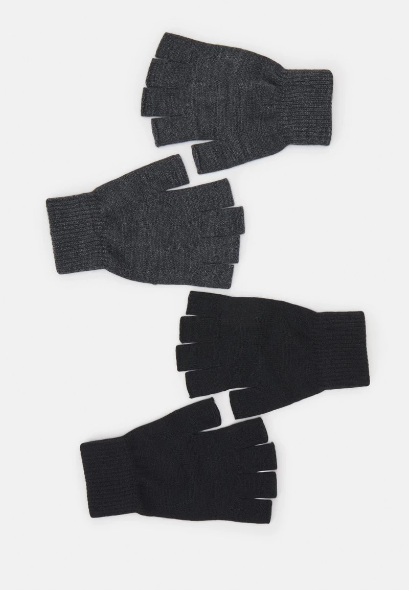Pier One 2 PACK - Fingerhandschuh - Black/grey 4 Pier One 2 PACK - Fingerhandschuh - Black/grey – Bild 2